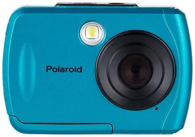 Main image of Polaroid IS048 Waterproof Instant Sharing 16 MP Digital Portable Handheld Action Camera, Teal