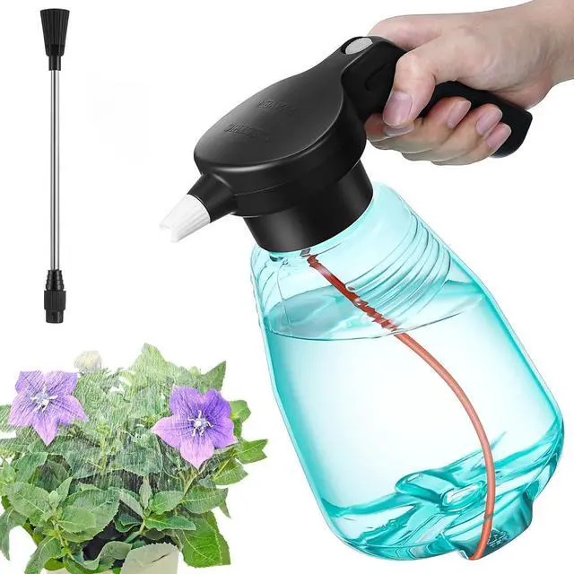 Main image of _Mega Brand Electric Spray Bottle Plant Mister for Indoor Outdoor Plants, 0.5 Gallon Automatic Watering Can Rechargeable Battery Powered Sprayer with Adjustable Spout for Gardening, Fertilizing,