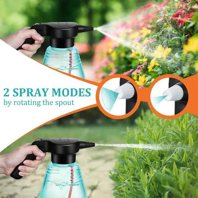 Alt view image 4 of 7 - _Mega Brand Electric Spray Bottle Plant Mister for Indoor Outdoor Plants, 0.5 Gallon Automatic Watering Can Rechargeable Battery Powered Sprayer with Adjustable Spout for Gardening, Fertilizing,