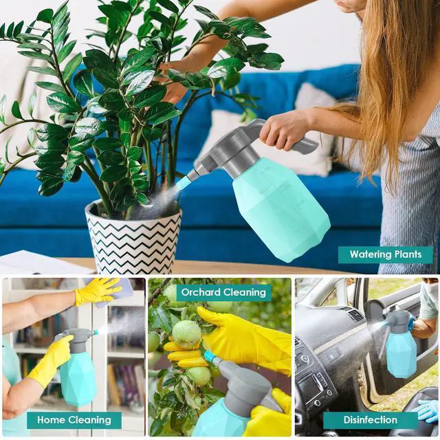 Alt view image 6 of 7 - _Mega Brand 0.5 Gallon Electric Spray Bottle Plant Mister for Indoor/Outdoor Plants, 2L Automatic Watering Can Rechargeable Battery Powered Sprayer with Adjustable Spout for Garden, Fertilizing,