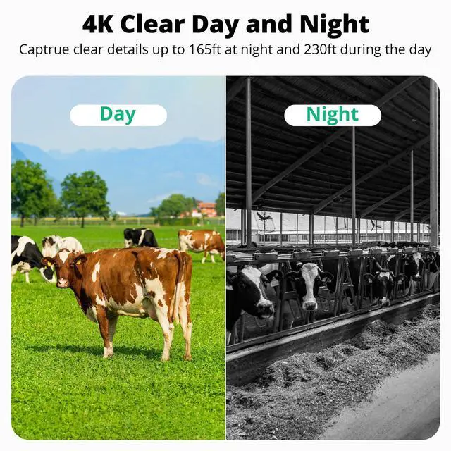 Alt view image 6 of 7 - _Mega Brand 4G LTE Cellular Security Camera, 4K Wireless Outdoor Solar Camera 12000mAh, 4G or WiFi Duo-Mode, 10x Optical Zoom, 360° Pan and Tilt AI Tracking, with SIM Card, IP66 Weather-Resistant