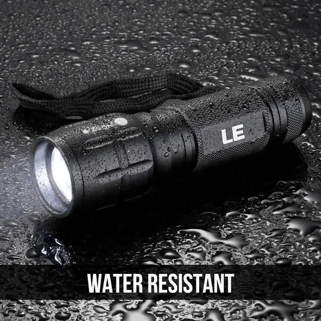 Alt view image 6 of 7 - Lighting EVER LED Flashlights High Lumens, Small Flashlight, Waterproof, Adjustable Focus Flash Light for Outdoor, Emergency, AAA Batteries Included, Tactical & Camping Accessories
