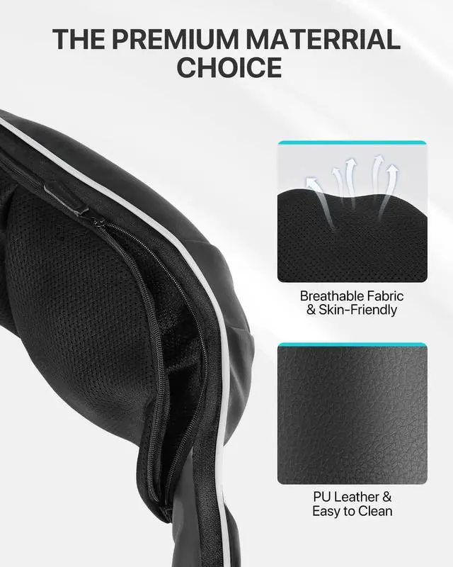 Alt view image 5 of 7 - _Mega Brand Back and Neck Massager for Pain Relief Deep Tissue with Heat,  Kneading Shiatsu Neck and Back Massager for Shoulder Full Body Home Office Car Use, Birthday Day Gifts for Dad Men Mom Women