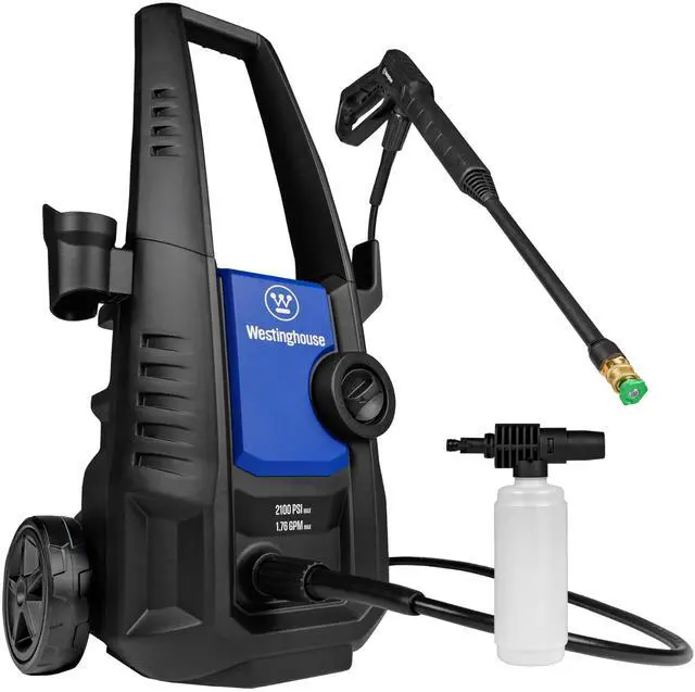 Main image of _Mega Brand ePX3050 Electric Pressure Washer, 2100 Max PSI 1.76 Max GPM with Foam Cannon, for Cars/Fences/Driveways/Home/Patios