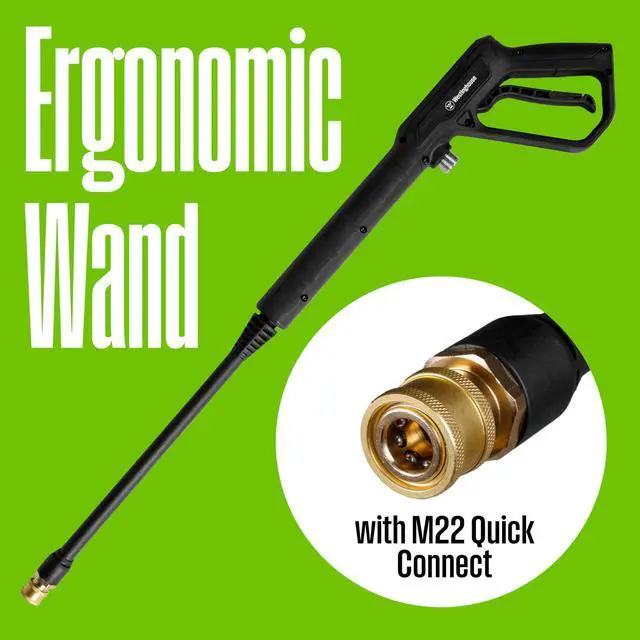 Alt view image 7 of 7 - _Mega Brand ePX3050 Electric Pressure Washer, 2100 Max PSI 1.76 Max GPM with Foam Cannon, for Cars/Fences/Driveways/Home/Patios