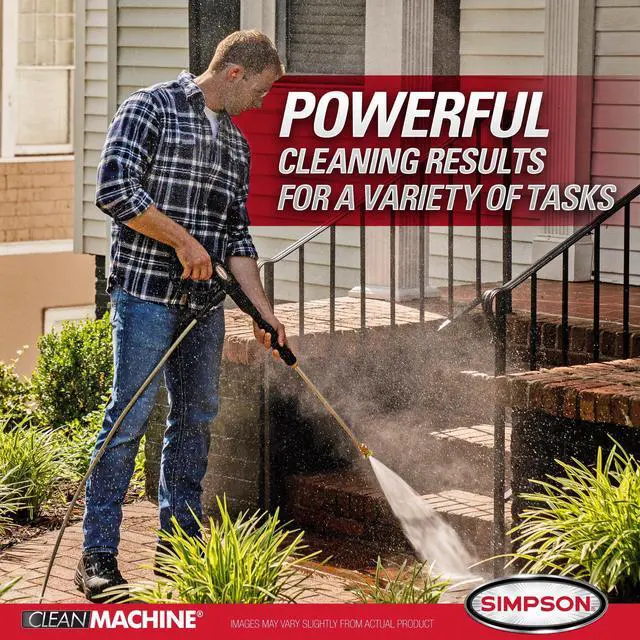 Alt view image 2 of 7 - _Mega Brand Cleaning 3200 PSI Gas Pressure Washer, 2.5 GPM Power Washer with Soap Tank and Turbo Nozzle, 25-Foot HyFlex Hose, Clean Machine, 49-State (CM61456)