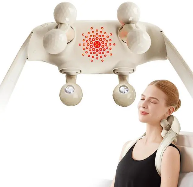 Main image of _Mega Brand Neck Massager for Pain Relief Deep Tissue Cordless Shiatsu Neck and Shoulder Massger with Heat H7 Ultra