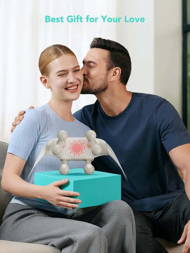 Alt view image 2 of 7 - _Mega Brand Neck Massager for Pain Relief Deep Tissue Cordless Shiatsu Neck and Shoulder Massger with Heat H7 Ultra