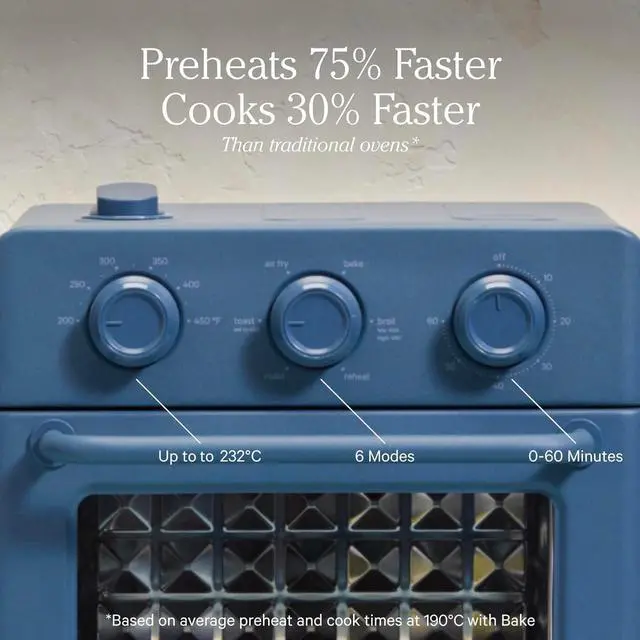 Alt view image 4 of 6 - _Mega Brand  Wonder Oven | 6-in-1 Air Fryer & Toaster Oven with Steam Infusion | Compact, Countertop Friendly, Fast Preheat, Multifunctional | Air Fry, Toast, Roast, Bake, Reheat & Broil | Char