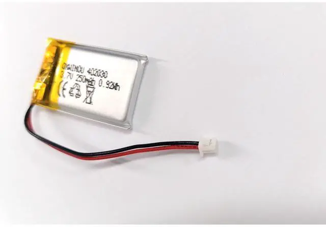 Alt view image 5 of 5 - _Mega Brand 3.7V 250mAh 402030 Rechargeable Lithium Polymer Replacement Battery for DIY 3.7-5V Electronic Product, Bluetooth Headset, Watch 2-Pack