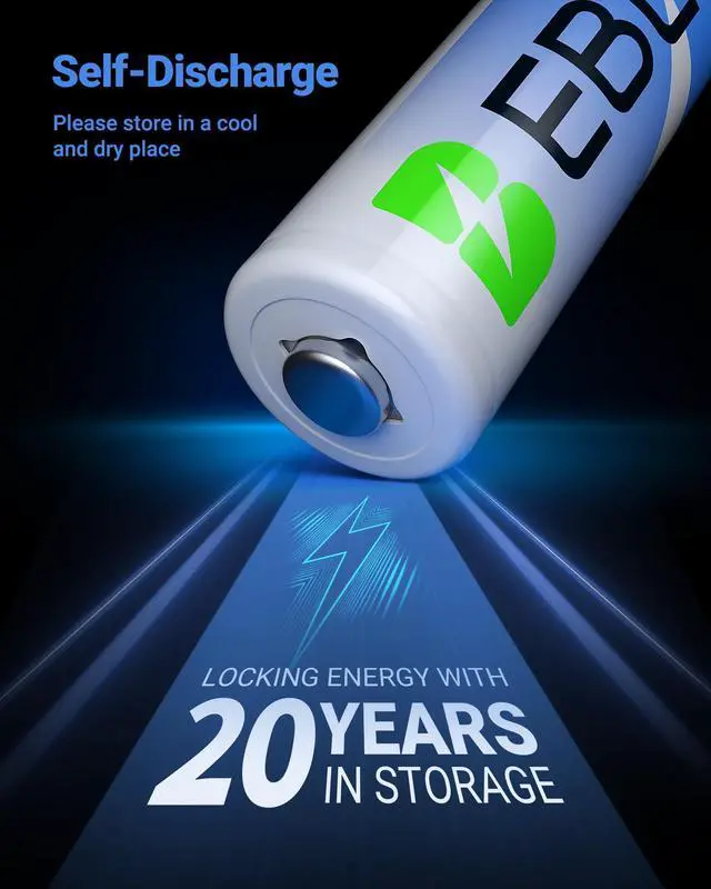 Alt view image 6 of 7 - _Mega Brand 8 Pack 3000mAh 1.5V Lithium AA Batteries - High Performance Non-Rechargeable Super AA Lithium Batterries Constant Volt for High-Tech Devices (Non-Rechargeable Batteries)