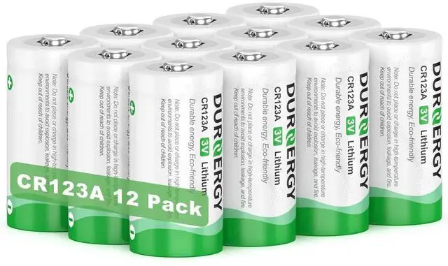 Main image of CR123A Lithium Batteries 12 Pack 3 Volt 10 Year Shelf Life High Power 123A Battery Compatible with CR17345, CR17335