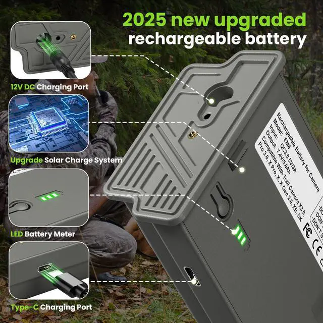 Alt view image 5 of 7 - 5 Pack New Reveal Lithium Battery Pack for Cellular Trail Camera