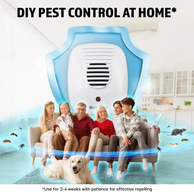 Alt view image 2 of 7 - Bell+Howell Upgraded 2025 Ultrasonic Pest Repeller Indoor 4 Pk, Mice Repellent Indoor Home Kit, DIY Pest Control at Home, Plug in Spider Repellent, Rodent Repellent, Bug, Insect, Family & Pet Safe