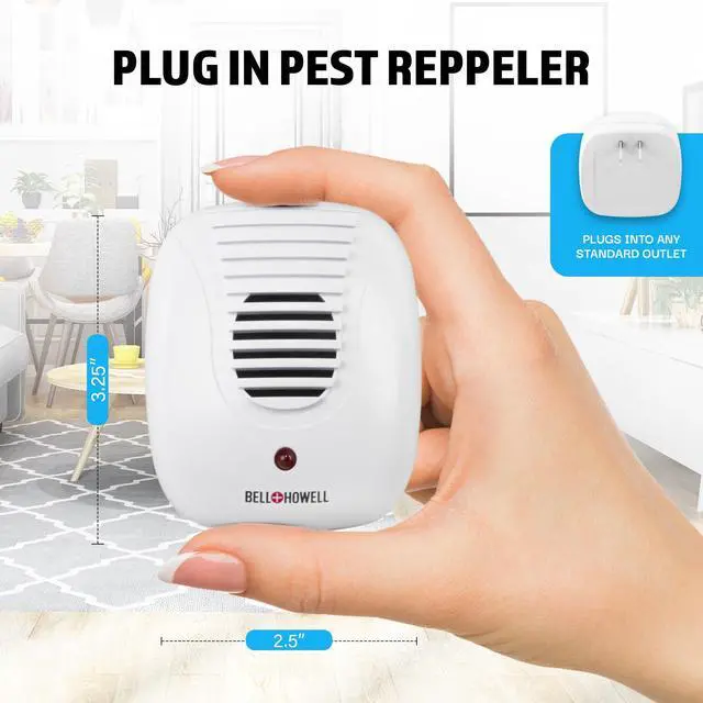 Alt view image 6 of 7 - Bell+Howell Upgraded 2025 Ultrasonic Pest Repeller Indoor 4 Pk, Mice Repellent Indoor Home Kit, DIY Pest Control at Home, Plug in Spider Repellent, Rodent Repellent, Bug, Insect, Family & Pet Safe