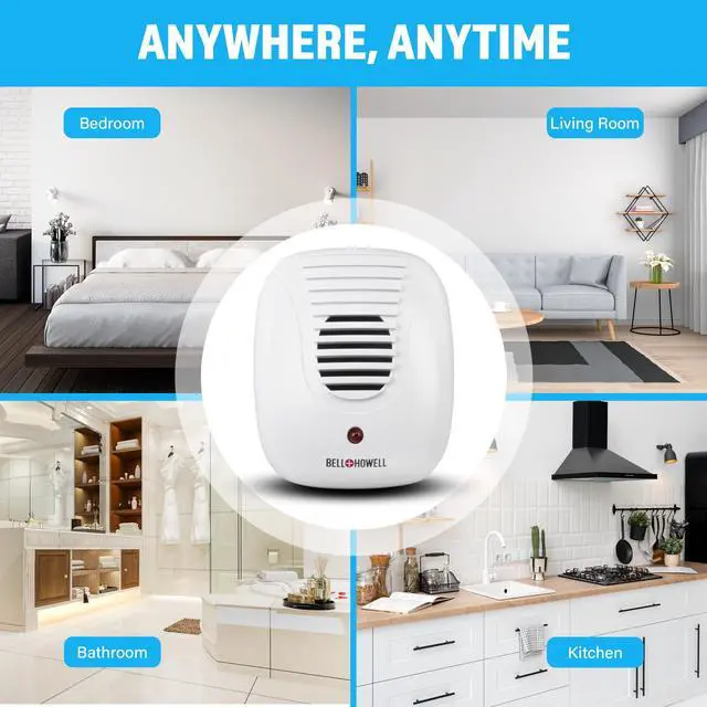Alt view image 7 of 7 - Bell+Howell Upgraded 2025 Ultrasonic Pest Repeller Indoor 4 Pk, Mice Repellent Indoor Home Kit, DIY Pest Control at Home, Plug in Spider Repellent, Rodent Repellent, Bug, Insect, Family & Pet Safe