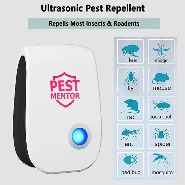 Alt view image 2 of 6 - Pest Repellent Pest Repeller Ultrasonic 10 Pack Ultrasonic Mice Repellent for Insect, Roaches, Spiders, Bugs, Mosquitoes, Pest Control for House Garage RV Hotel Mouse Repellent Pest Control Device