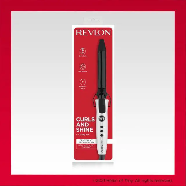 Alt view image 6 of 6 - _Mega Brand Crystal C + Ceramic Hair Curling Iron | Long-Lasting Shine and Less Frizz, (1 in)
