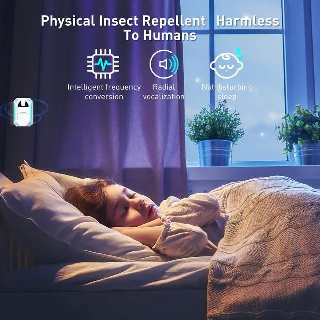 Alt view image 6 of 6 - 2026 New Upgraded Model Ultrasonic Pest & Insect Repeller, Ultrasonic Repellent for Roach, Rodent, Mouse, osquito, Mice, Spider, Ant,Electronic Plug in Pest Control,2 Mode Switching,6 Packs(White)