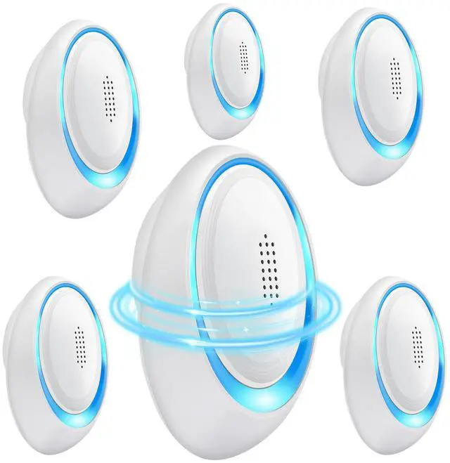 Main image of _Mega Brand Mouse Repellent Indoor, 6 Pack Ultrasonic Pest Repeller, Roach Repellent Plug, Roach Repellent Plug for Roach, Spider, Mouse, Mosquito, Mice, Ant, Bugs Electronic Plug-in Pest Control