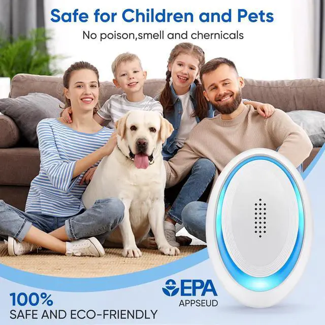 Alt view image 6 of 7 - _Mega Brand Mouse Repellent Indoor, 6 Pack Ultrasonic Pest Repeller, Roach Repellent Plug, Roach Repellent Plug for Roach, Spider, Mouse, Mosquito, Mice, Ant, Bugs Electronic Plug-in Pest Control