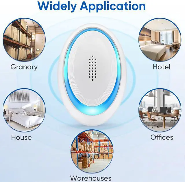 Alt view image 7 of 7 - _Mega Brand Mouse Repellent Indoor, 6 Pack Ultrasonic Pest Repeller, Roach Repellent Plug, Roach Repellent Plug for Roach, Spider, Mouse, Mosquito, Mice, Ant, Bugs Electronic Plug-in Pest Control