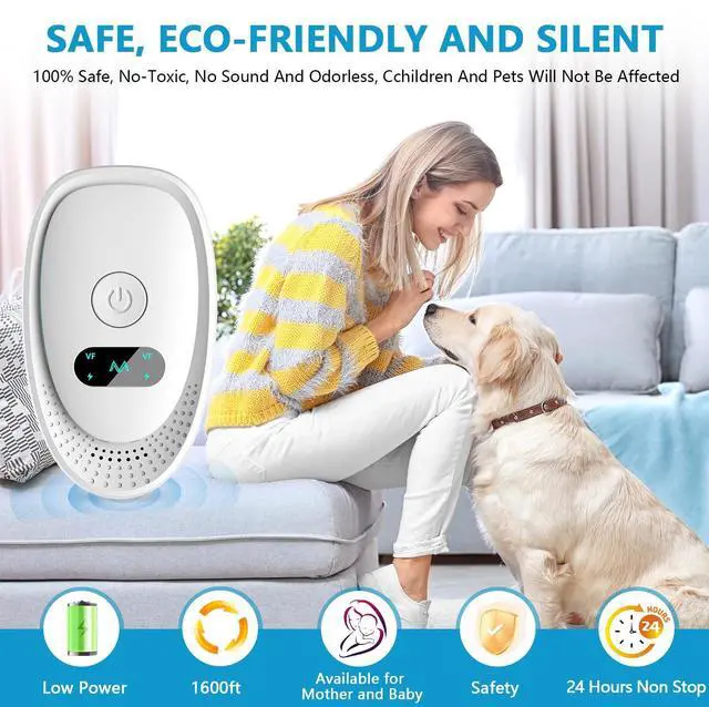 Alt view image 3 of 7 - 2026 Upgraded Ultrasonic Repeller & Insect Indoor Repeller, Mouse Repellent Ultrasonic Plug in for Rodent, Roach, Bugs, Ant, Electronic Pest Deterrent, 6 Packs, Whtie