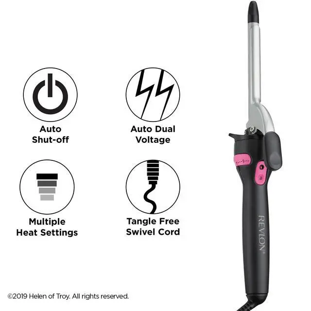 Alt view image 7 of 7 - _Mega Brand Perfect Heat Triple Ceramic Curling Iron | For Silky Smooth Spiral Curls (1/2 in)