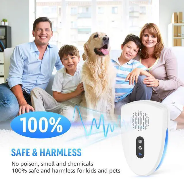 Alt view image 4 of 7 - 2026 Upgraded Ultrasonic Pest Control Repeller, Mouse Repellent Indoor for Spider Bugs Roach Ant Mosquito Rat Mice Insect Deterrent, Mouse Rodent Repellent Ultrasonic Plug in, 3 Mode Switching, 6 Pack
