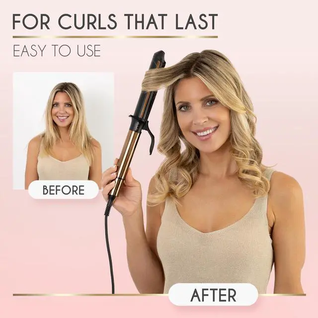 Alt view image 2 of 7 - Curling Iron 1 Inch  Professional Hair Curler  Curling Wand  Ceramic Curling Irons  Transform Your Look in Seconds  Suitable for All Hair Types  Say Goodbye to Heat Damage