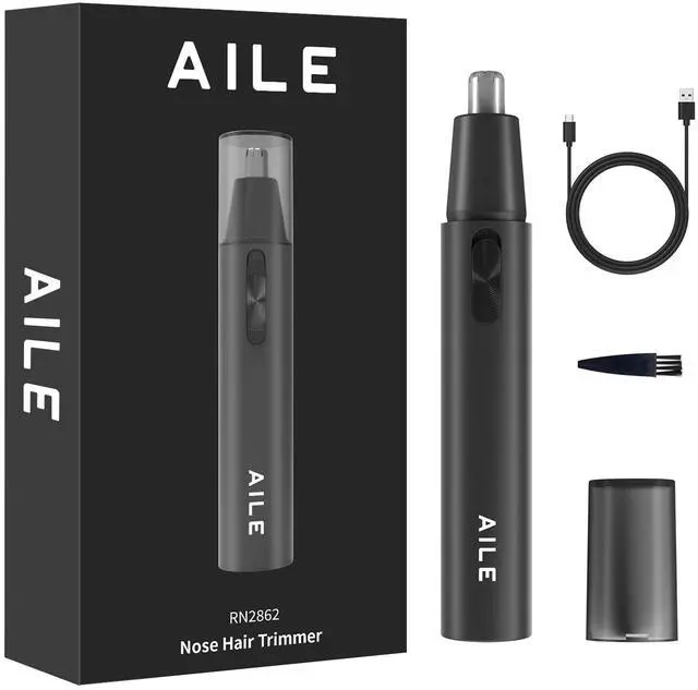 Main image of _Mega Brand Nose and Ear Hair Trimmer for Men - 12000 RPM - USB Rechargeable - Professional Painless - Eyebrow Hair Clipper - 360 Roating Dual-Blades - Waterproof Nose Clippers for Easy Cleansing