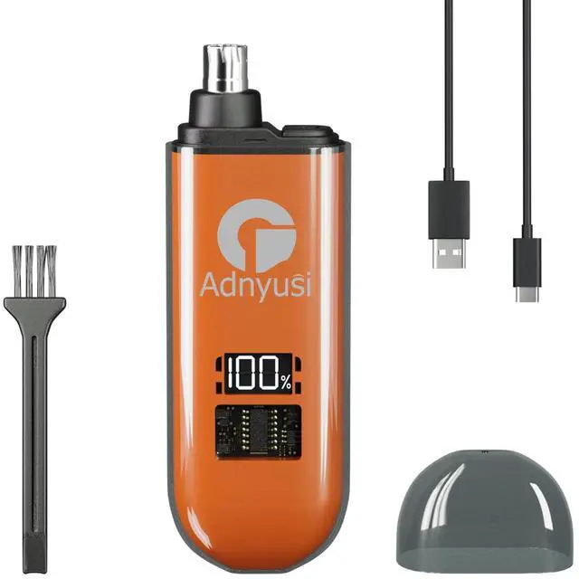 Main image of _Mega Brand -2025 Professional Painless Nose Hair Trimmer, Unisex, USP Charging Digital Display, Double-Edged Blade That Does Not Harm The Nasal Cavity, Easy to Clean, Portable and Lightweight Design