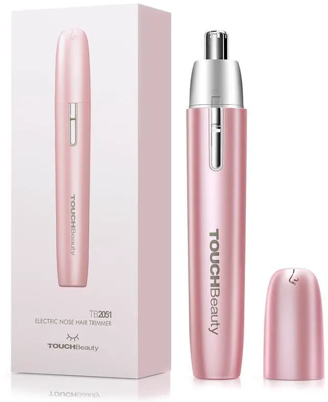 Main image of _Mega Brand Electric Ear and Nose Hair Trimmer for Women, Pink Mini Painless Shaver, Hypoallergenic Round Tip, Travel Friendly and Easy Clean