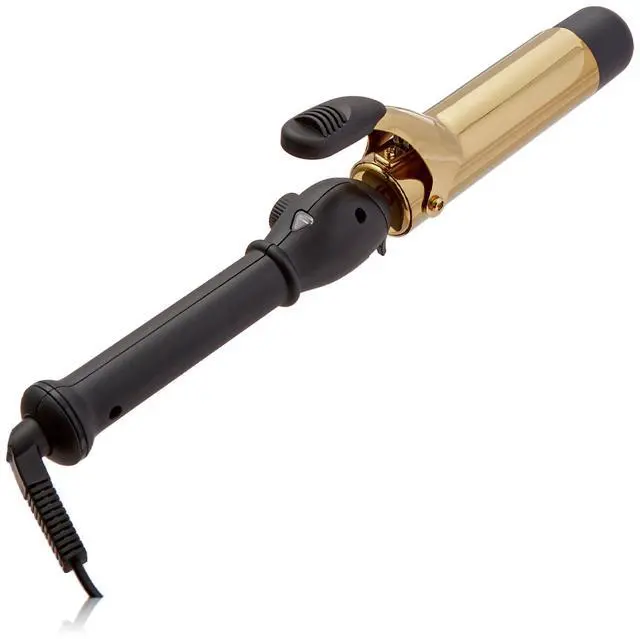 Main image of _Mega Brand Pro Tools Express Gold Curl Titanium Curling Iron, Fast-Heating to Create a Variety of Curls, 1.5" Barrel
