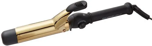 Alt view image 2 of 2 - _Mega Brand Pro Tools Express Gold Curl Titanium Curling Iron, Fast-Heating to Create a Variety of Curls, 1.5" Barrel
