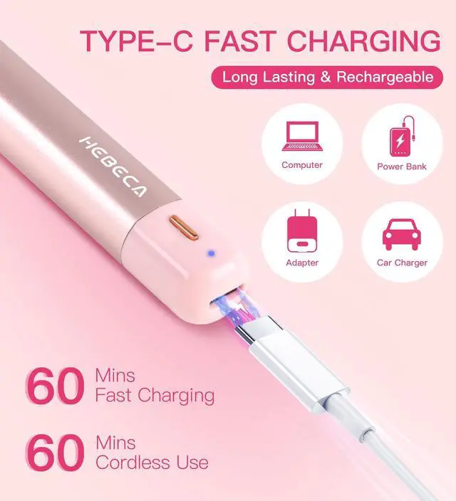 Alt view image 7 of 7 - _Mega Brand Nose Hair Trimmer for Women 3in1 Facial Hair Removal Trimmers- Rechargeable, Waterproof, Portable with Travel Bag- Trims Nose, Ear, Eyebrow, Peach-Fuzz, Lips, Chin Face Hair Remover