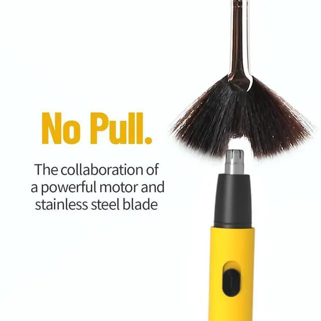 Alt view image 3 of 7 - _Mega Brand Gorilla Technique Nose Ear Hair Trimmer for Men, Rechargeable 2-in-1 Trimmer for Nose Ear Eyebrow Hair Removal, No Pull No Snag Grooming with High-Speed 10,000rpm Motor, 2 Heads