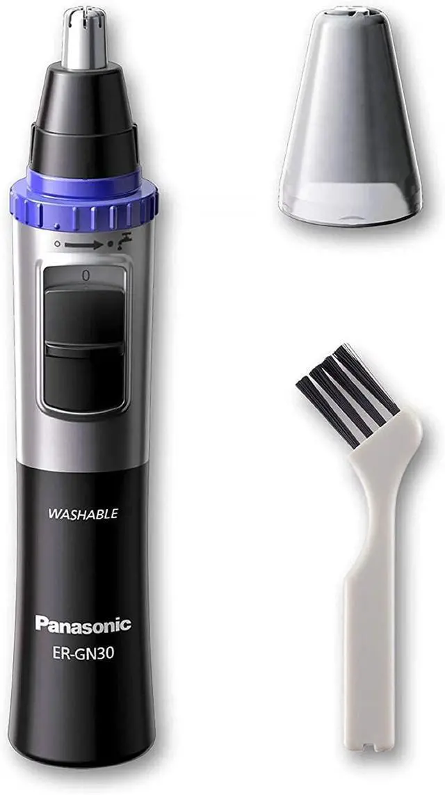 Alt view image 4 of 7 - _Mega Brand ER-GN30-K Nose, Ear n Facial Hair Trimmer Wet/Dry with Vortex Cleaning System, Black