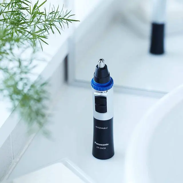 Alt view image 6 of 7 - _Mega Brand ER-GN30-K Nose, Ear n Facial Hair Trimmer Wet/Dry with Vortex Cleaning System, Black