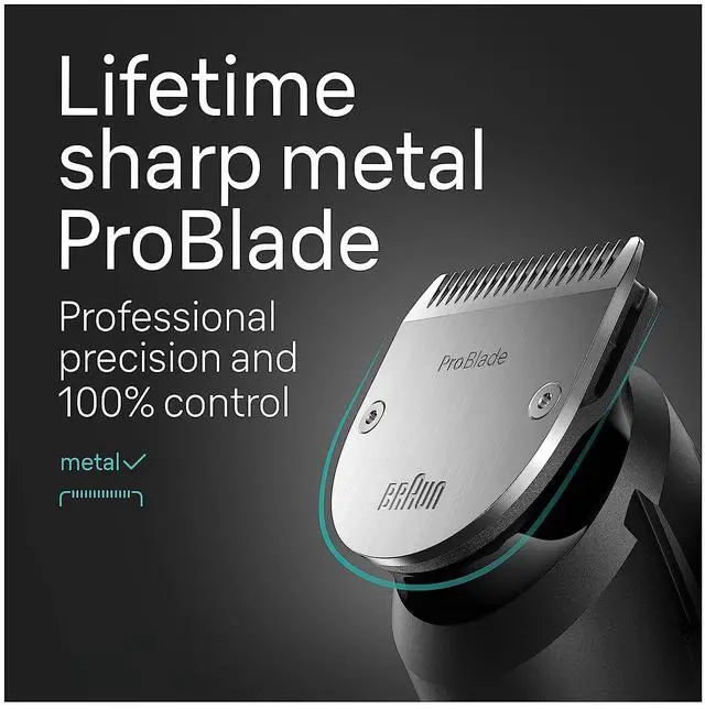 Alt view image 7 of 7 - _Mega Brand All-in-One Men's Shaving Kit Series 7 7420, 11-in-1 Beard, Face, Nose, Ear Trimmer, Hair Clippers, Body Groomer and Manscaping