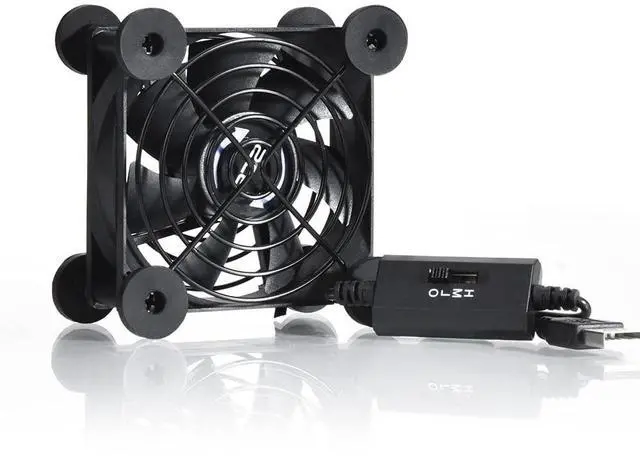Main image of _Mega Brand Quiet 80mm USB Fan, 5V USB Portable Cooling Fan for Flat Panel Xbox DVR PlayStation Router TV Receiver Computer Cabinet Cooler