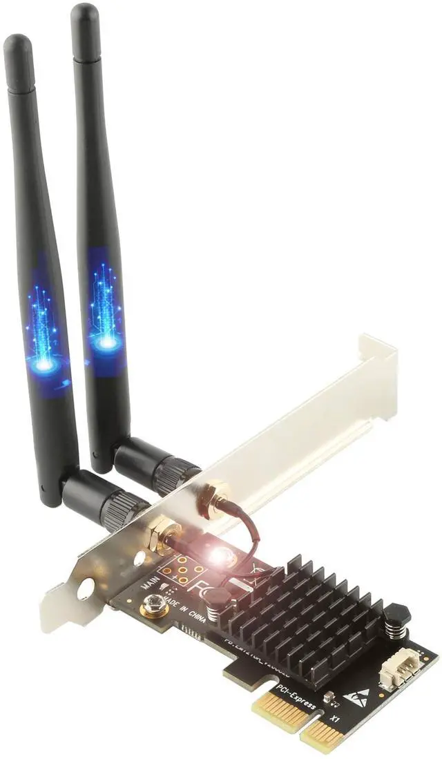 Main image of Ubit AC1200 PCIe WiFi Card for PC with BT 4.2 | Dual Band Wireless Network Adapter WiFi Card with Heat Sink Technology | for Gaming, Browsing, Streaming etc