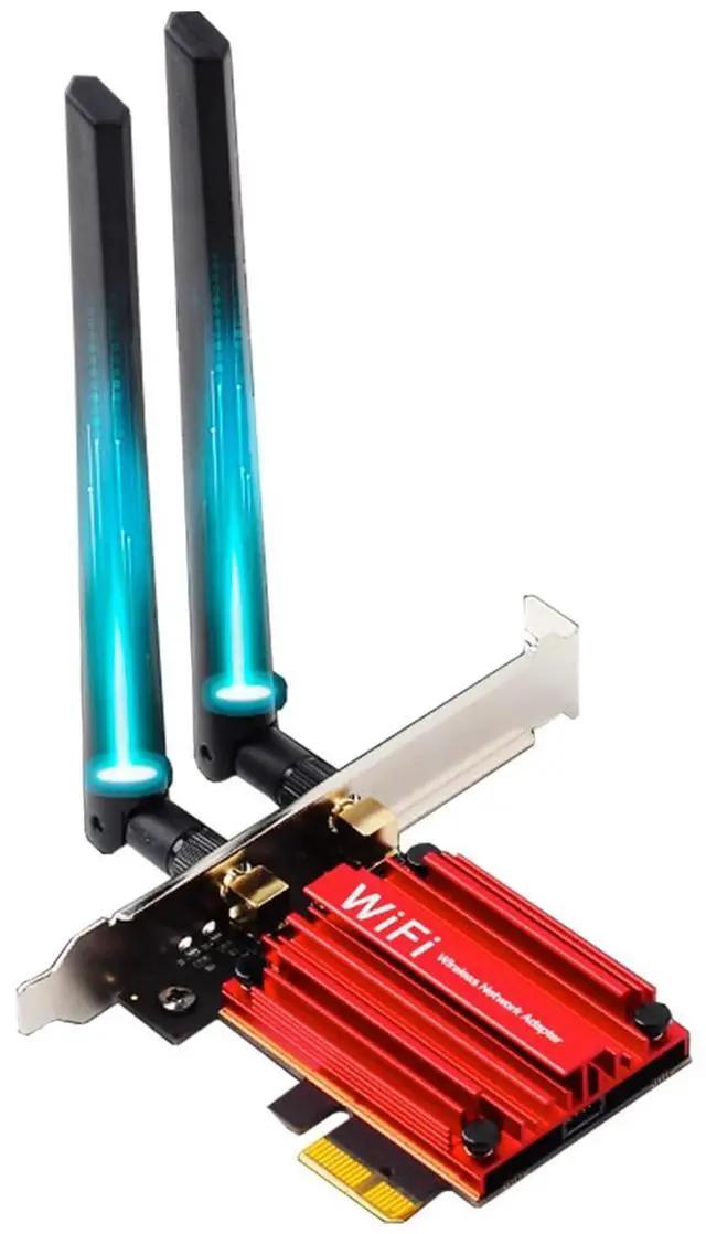 Main image of WiFi 6E AX210 WiFi CardPCIe WiFi Wireless Network Card with Bluetooth 5.3AX5400 Tri-Band PC Wireless CardSupports OFDMA & MU-MIMO, Ultra-Low Latency, WPA3, Low-Profile Bracket, Windows 10/11