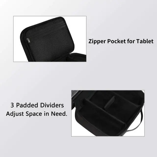 Alt view image 5 of 7 - _Mega Brand Electronics Organizer Travel Case, Water Resistant Cable Organizer Bag for Travel Essentials, Gifts for Men, Storage Bag for Camera Accessories, Phone, Cord & Tablet, Black