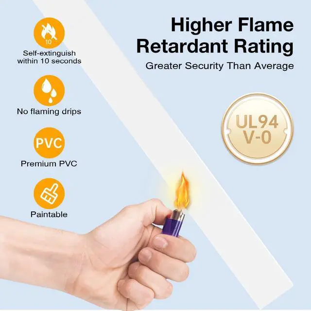 Alt view image 4 of 7 - Cord Hider, 157in Wire Covers for Cords on Wall, Premium Cable Hider Cord Covers for Wires, Cable Management Wire Hiders for TV, Cable Raceway Kit, W0.95 H0.55in, White