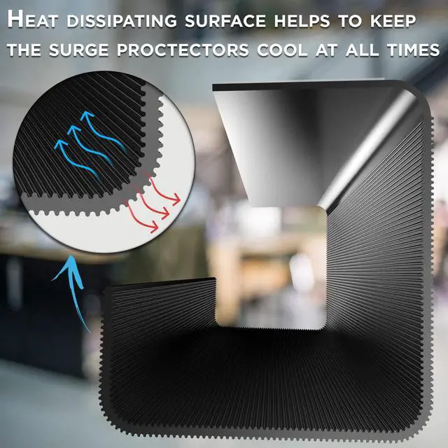 Alt view image 4 of 7 - No-Screw Under Desk Cable Management Tray - Self-Adhesive Installation, Cord Management, Cable Tray, Under Desk Wire Organizer - Black Set of 2