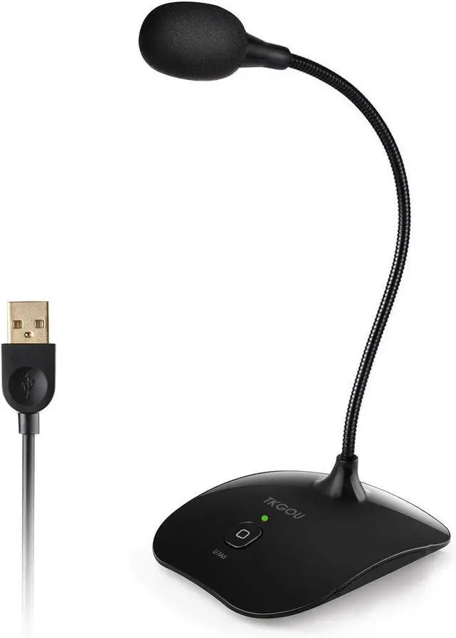 Main image of _Mega Brand USB Microphone, 360 Degree Adjustable Gooseneck Design, Mute Button & LED Indicator, Noise-Canceling Technology, Plug & Play, Compatible with Windows & MacOS