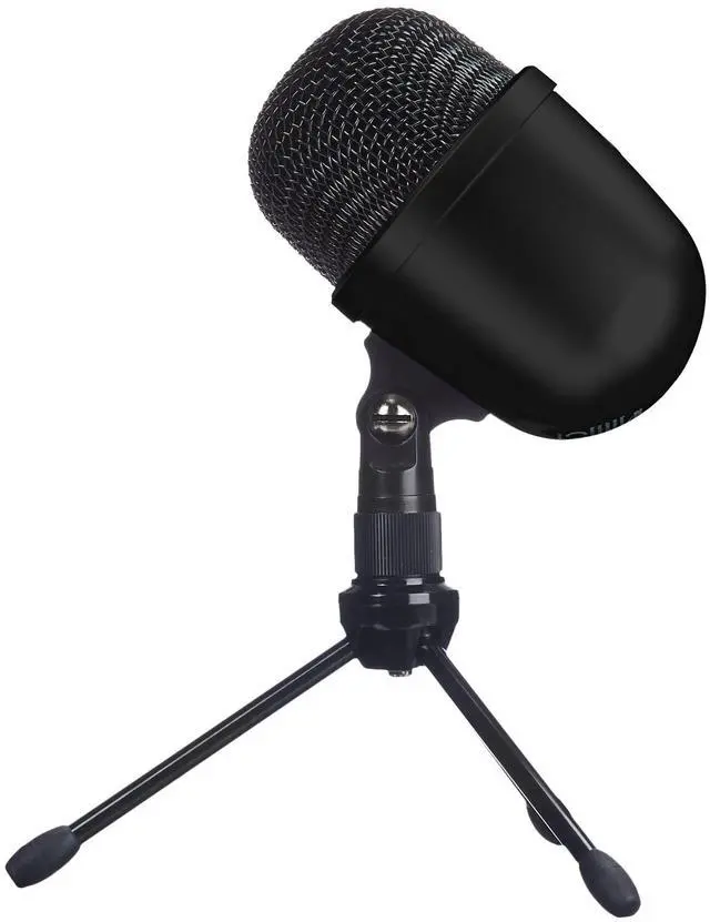 Main image of _Mega Brand Mini USB Condenser Microphone for Online Meeting, Gaming, Podcast - Black