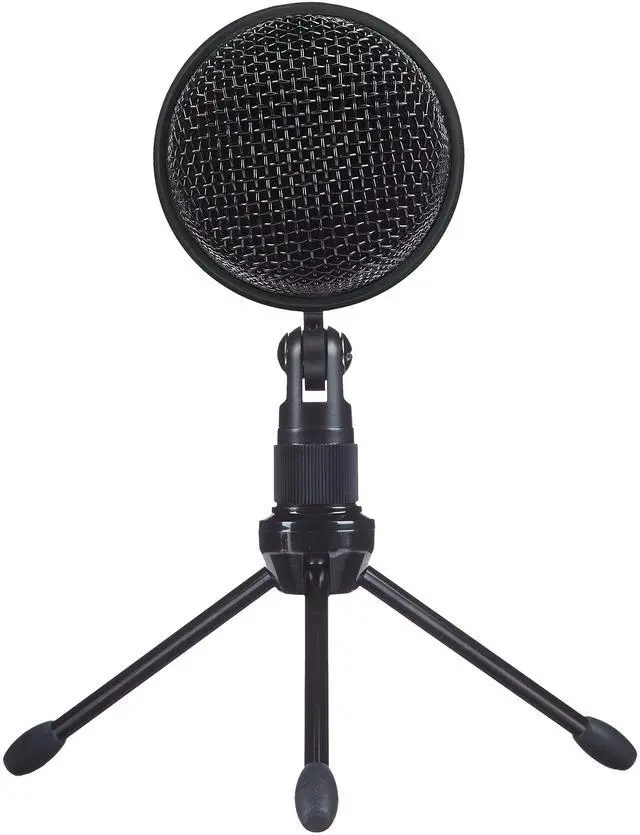 Alt view image 2 of 7 - _Mega Brand Mini USB Condenser Microphone for Online Meeting, Gaming, Podcast - Black