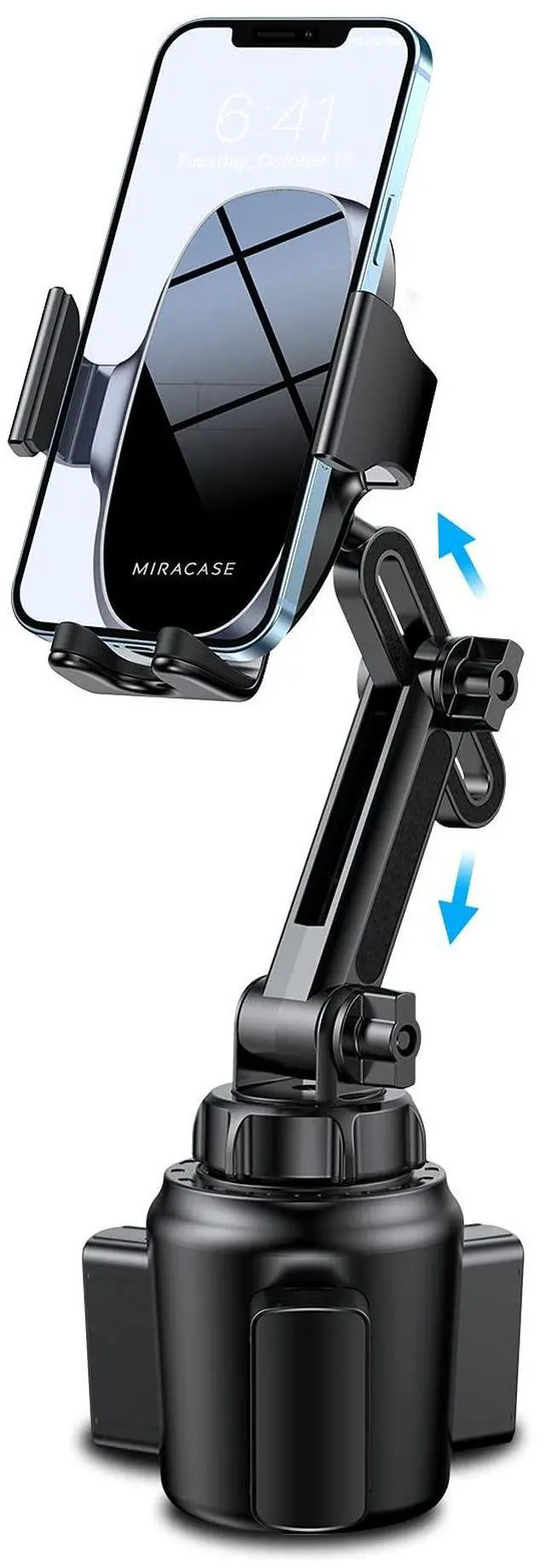 Main image of [Upgraded Version Cup Phone Holder for Car, Universal Adjustable Long Neck Car Phone Mount Cradle Friendly Compatible with iPhone Samsung Google and All 4.0-7.0 inches Smartphones